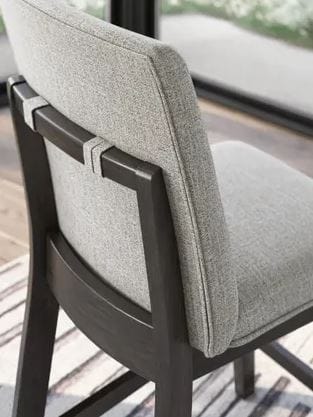 NOLAN UPHOLSTERED COUNTER HEIGHT BARSTOOL – DARK GRAYISH BROWN
