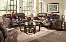 Catnapper Furniture Living Room Power Lay Flat Recliner with Adjustable Headrest 618907-Dusk