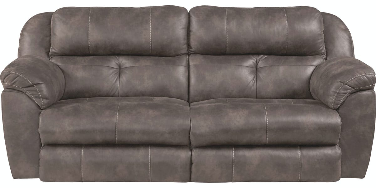 Catnapper Furniture Living Room Ferrington Power Reclining Sofa with Adjusting Headrest 61891-Dusk
