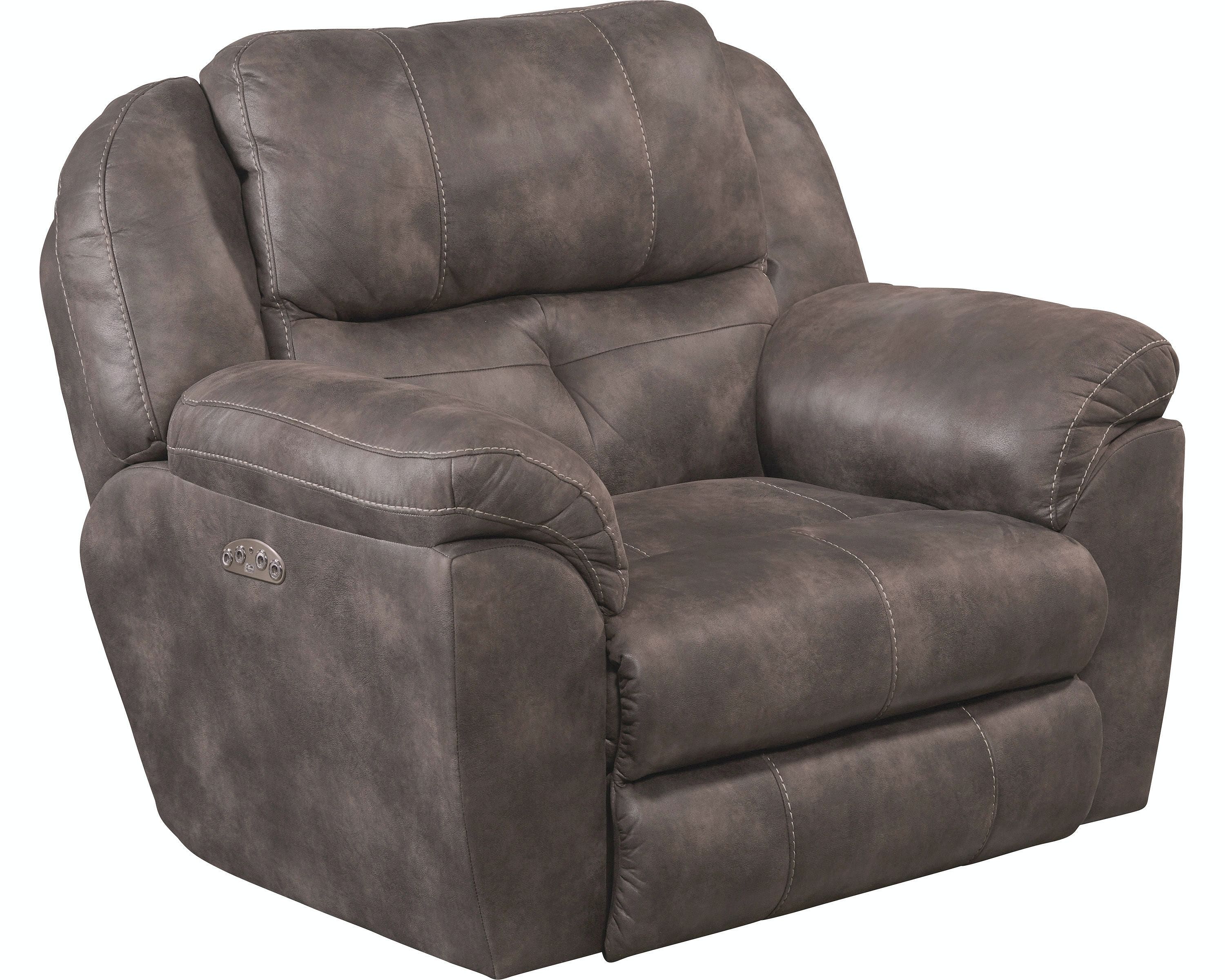 Catnapper Furniture Living Room Power Headrest with Lumbar Power Lay Flat Recliner 7618907-Dusk