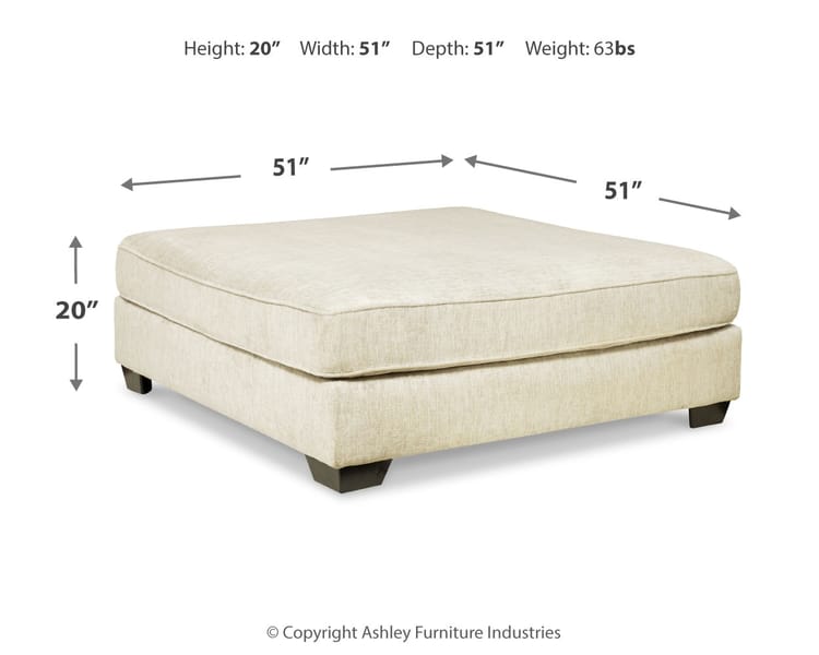 Ashley Living Room Rawcliffe Oversized Accent Ottoman 1960408