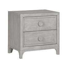 Modus Bedroom Boho Chic Nighstand In Washed White 1JQ981