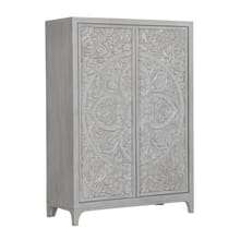 Modus Bedroom Boho Chic Wardrobe Chest In Washed White 1JQ986