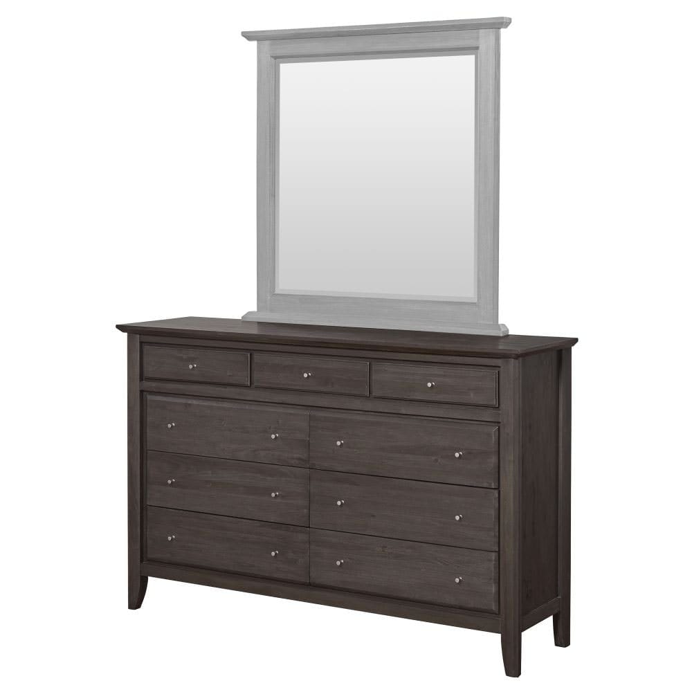 Modus Bedroom City II Nine Drawer Dresser In Basalt Gray 1X5782