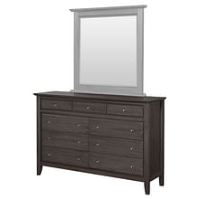 Modus Bedroom City II Nine Drawer Dresser In Basalt Gray 1X5782