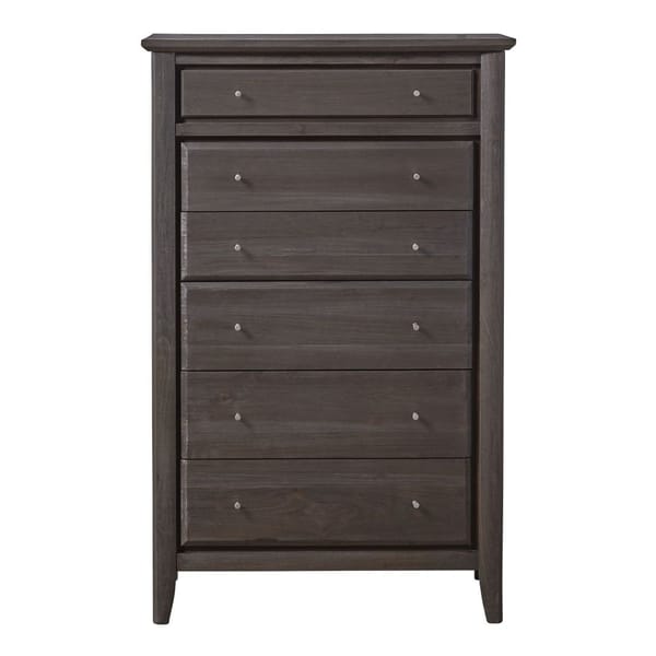 Modus Bedroom City II Six Drawer Chest In Basalt Gray 1X5784