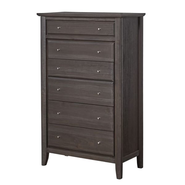 Modus Bedroom City II Six Drawer Chest In Basalt Gray 1X5784