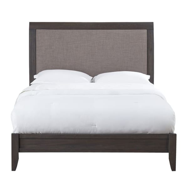 Modus Bedroom City II Upholstered Sleigh Bed In Basalt Gray 1X57L7D