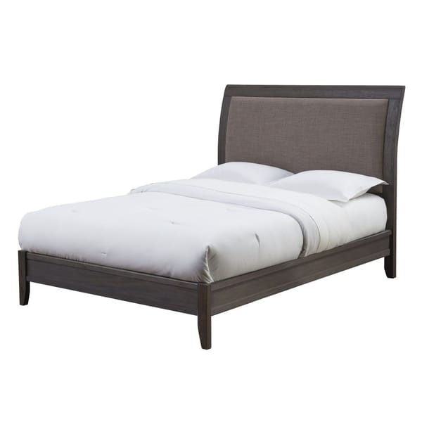 Modus Bedroom City II Upholstered Sleigh Bed In Basalt Gray 1X57L7D