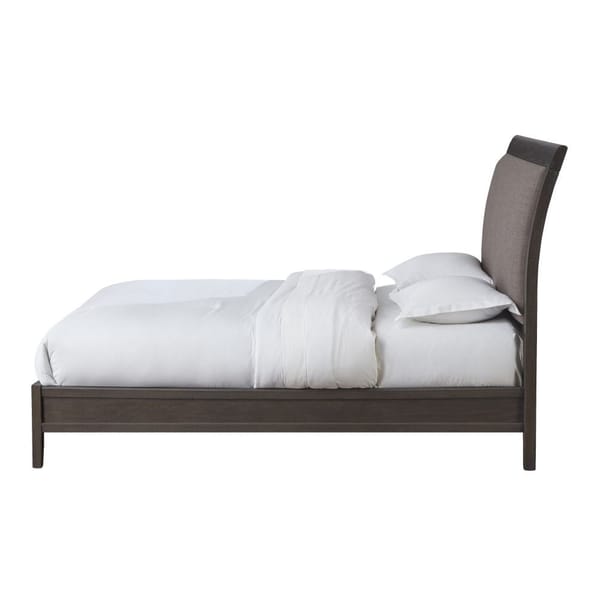 Modus Bedroom City II Upholstered Sleigh Bed In Basalt Gray 1X57L7D