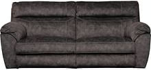 Catnapper Furniture Living Room Power Headrest with Lumbar Lay Flat Reclining Sofa 762221-Smoke