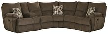 Catnapper Furniture Living Room 225-Chocolate Sectional