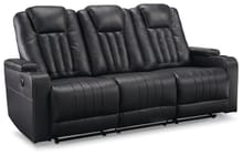 Ashley Living Room Center Point Reclining Sofa with Drop Down Table 2400489