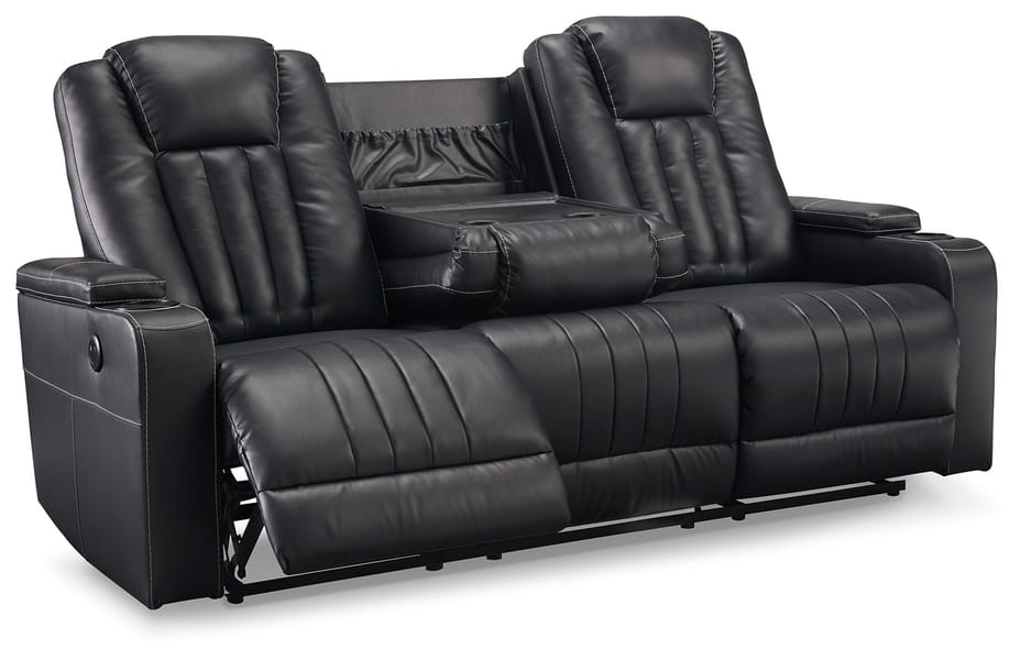 Ashley Living Room Center Point Reclining Sofa with Drop Down Table 2400489