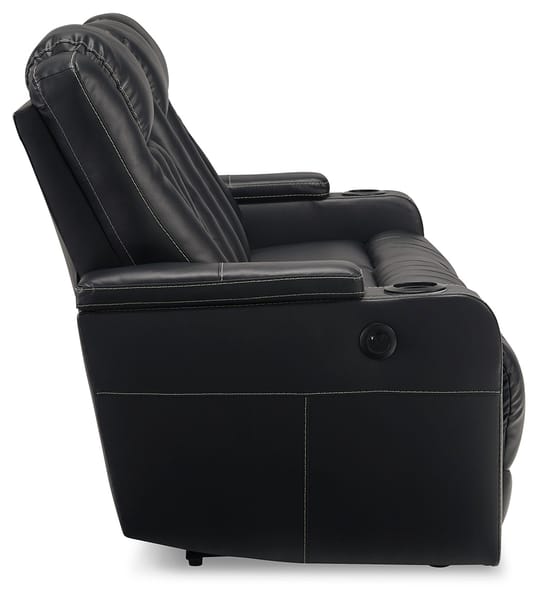 Ashley Living Room Center Point Reclining Sofa with Drop Down Table 2400489