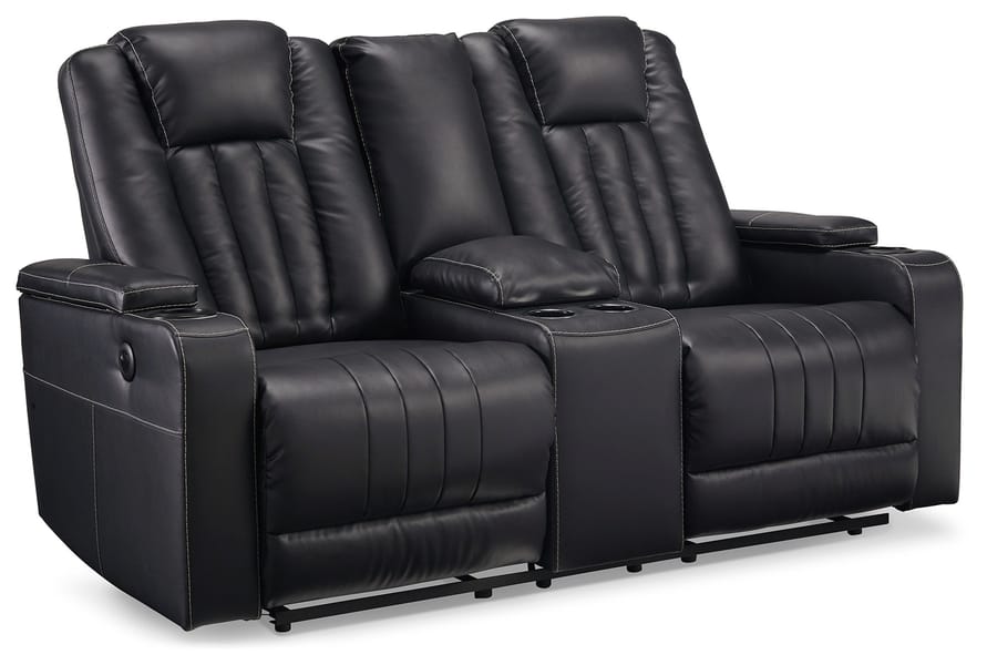 Ashley Living Room Center Point Reclining Loveseat with Console 2400494
