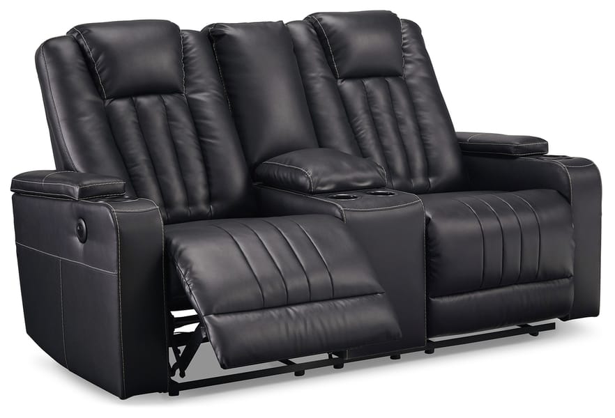 Ashley Living Room Center Point Reclining Loveseat with Console 2400494
