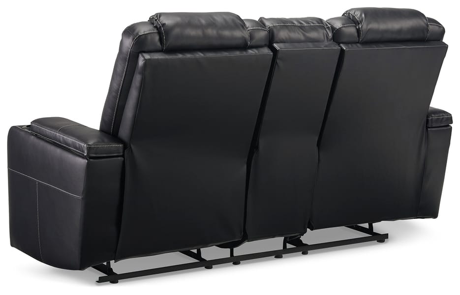 Ashley Living Room Center Point Reclining Loveseat with Console 2400494