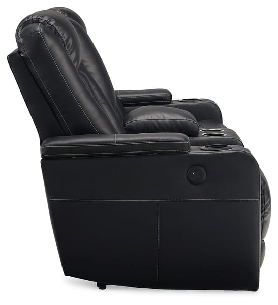 Ashley Living Room Center Point Reclining Loveseat with Console 2400494