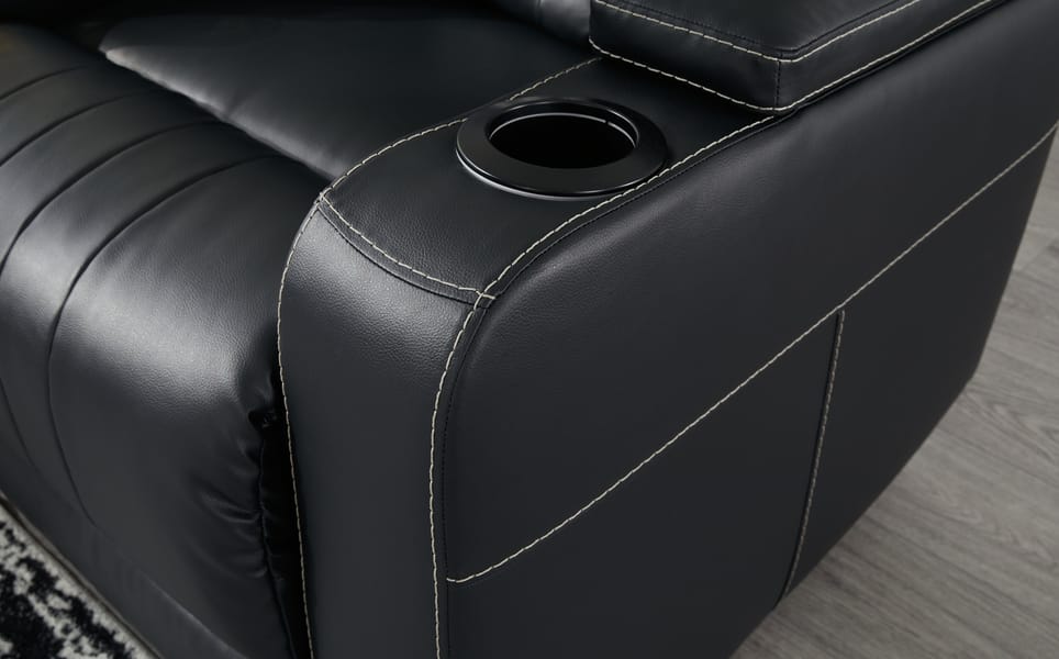 Ashley Living Room Center Point Reclining Loveseat with Console 2400494