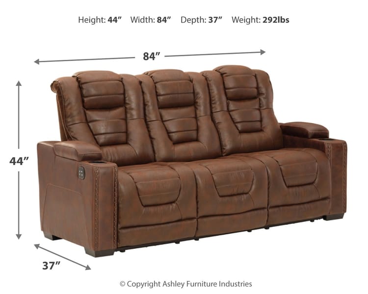 Ashley Living Room Owner's Box Power Reclining Sofa 2450515