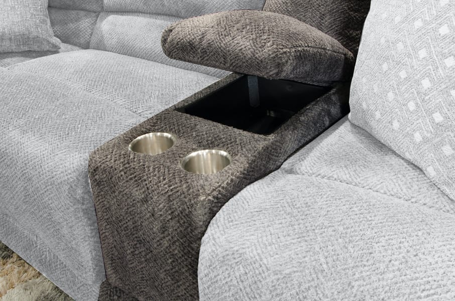 Catnapper Furniture Living Room Console Storage Box 2819-Smoke