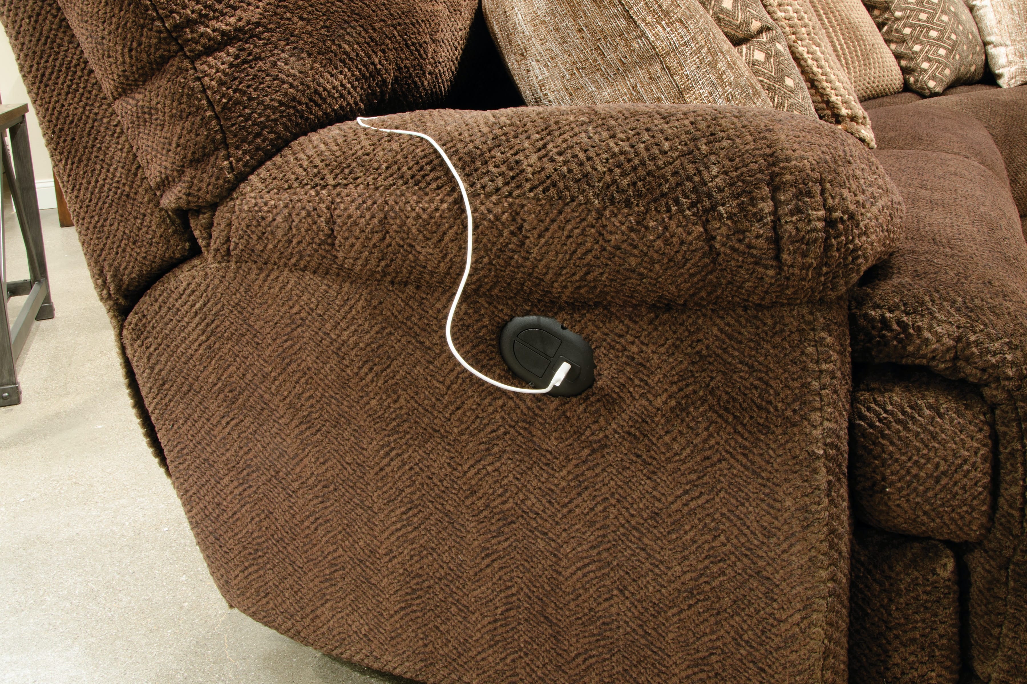 Catnapper Furniture Living Room Power Lay Flat Left Side Facing Recliner 62816-Chocolate
