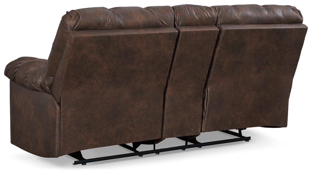 Ashley Living Room Derwin Reclining Loveseat with Console 2840194