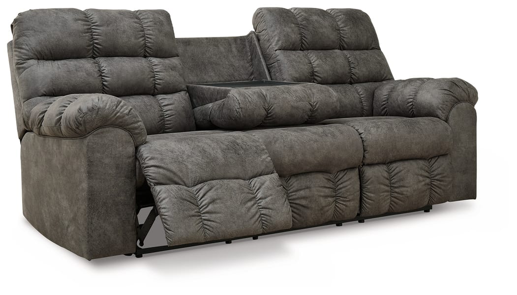 Ashley Living Room Derwin Reclining Sofa with Drop Down Table 2840289