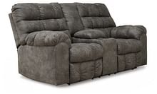 Ashley Living Room Derwin Reclining Loveseat with Console 2840294