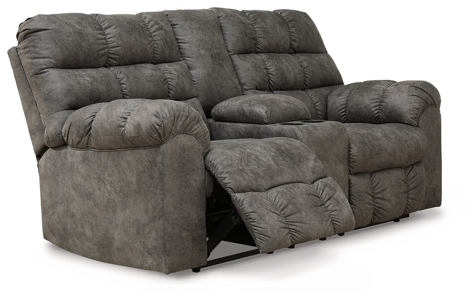 Ashley Living Room Derwin Reclining Loveseat with Console 2840294