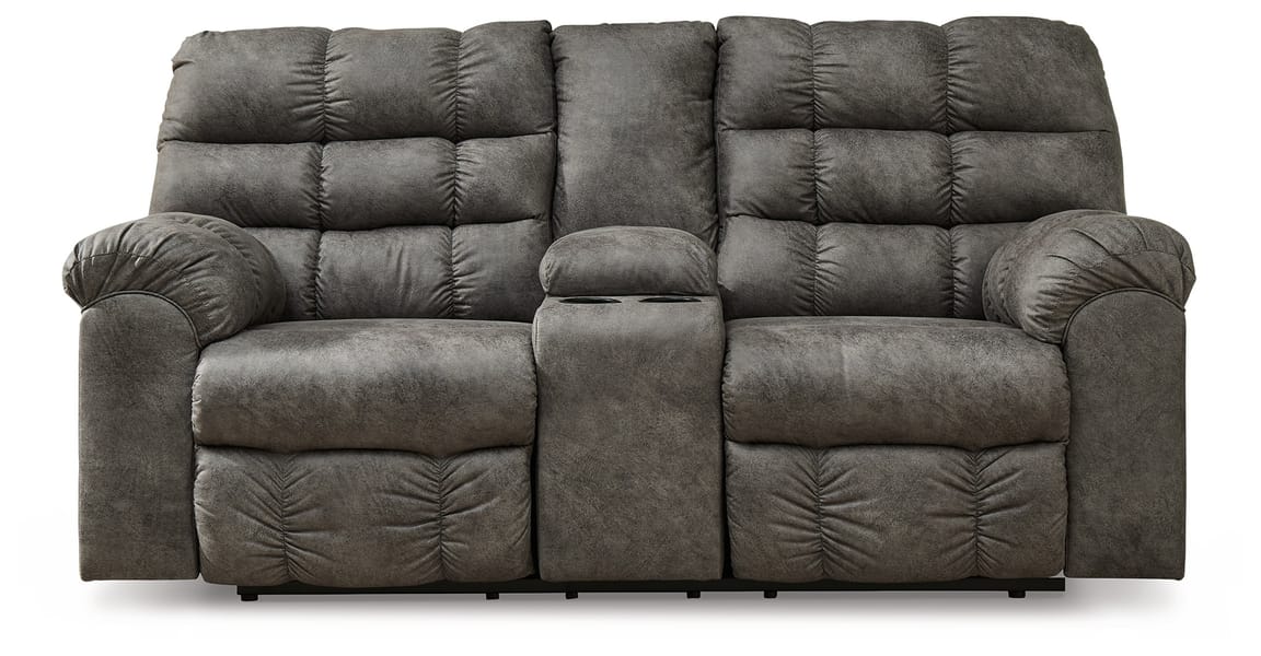 Ashley Living Room Derwin Reclining Loveseat with Console 2840294