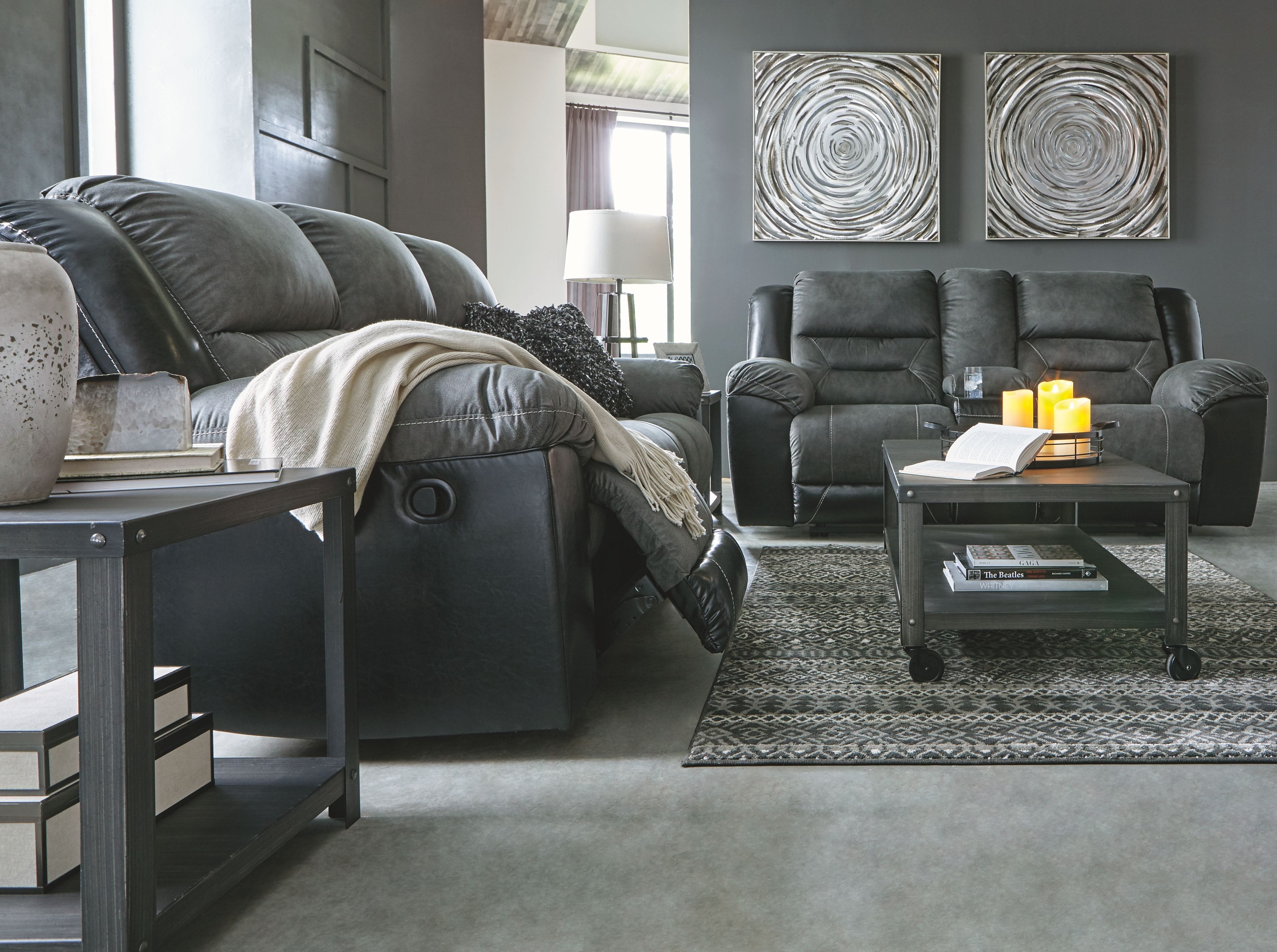 Living Room Sofas Ashley Living Room Earhart Reclining Sofa