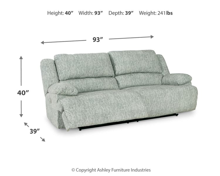 Ashley Living Room McClelland Power Reclining Sofa 2930247
