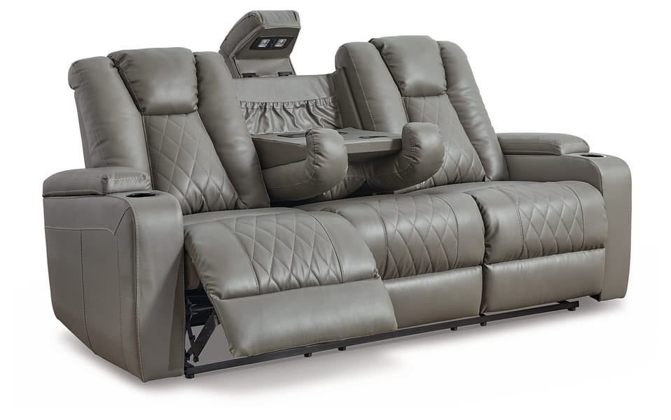 Ashley Living Room Mancin Reclining Sofa with Drop Down Table 2970289