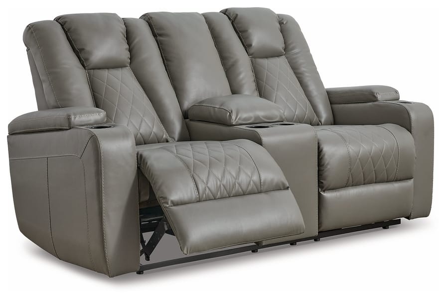 Ashley Living Room Mancin Reclining Loveseat with Console 2970294