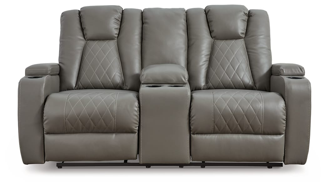 Ashley Living Room Mancin Reclining Loveseat with Console 2970294