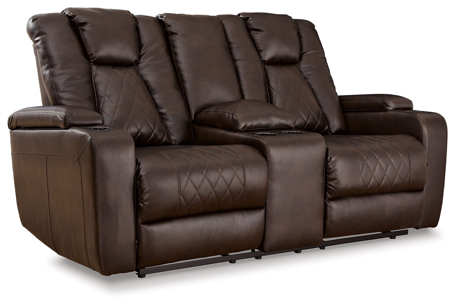 Ashley Living Room Mancin Reclining Loveseat with Console 2970394