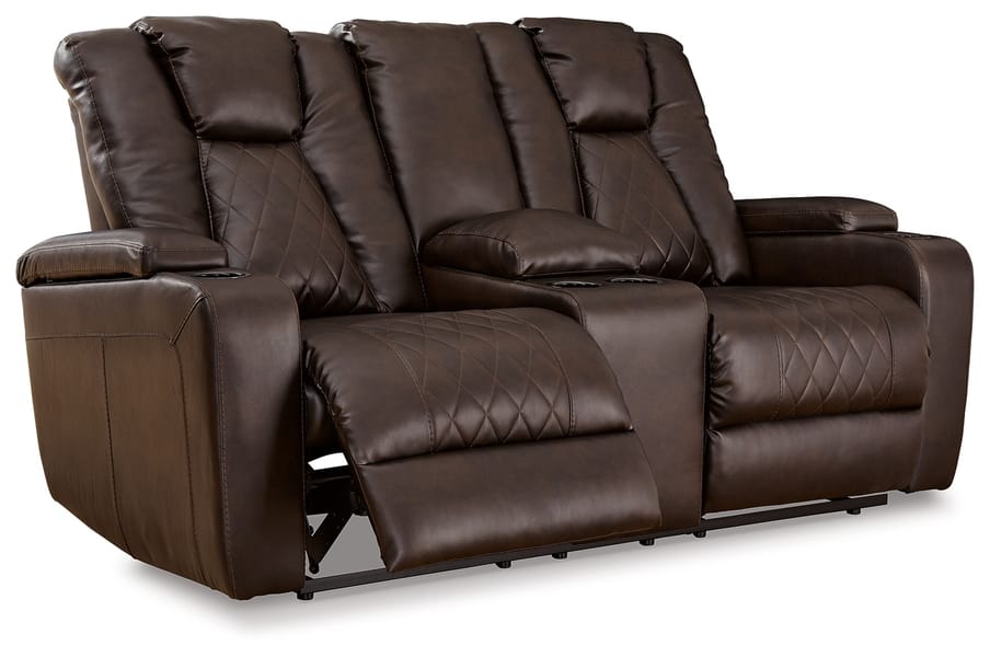 Ashley Living Room Mancin Reclining Loveseat with Console 2970394