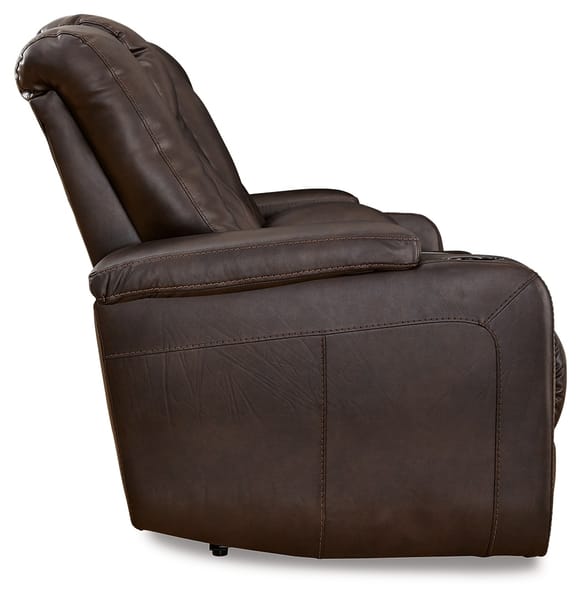 Ashley Living Room Mancin Reclining Loveseat with Console 2970394