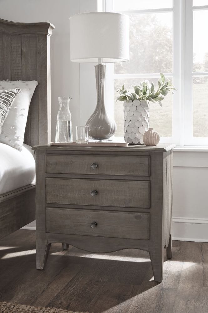 Modus Bedroom Ella Three-Drawer Nightstand In Camel 2G3881