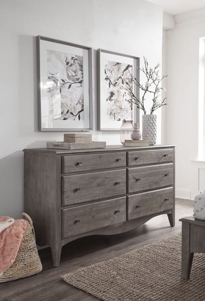 Modus Bedroom Ella Six-Drawer Dresser In Antique Mocha In Camel 2G3882