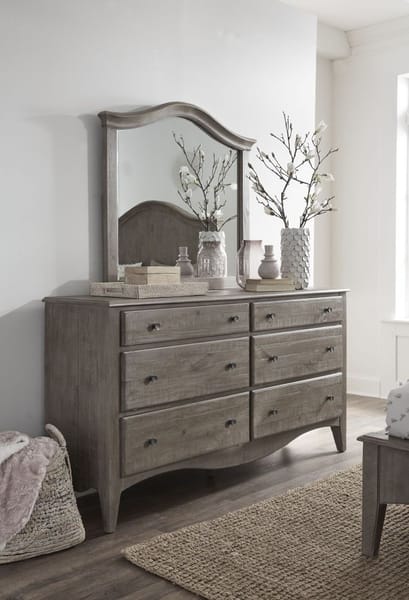 Modus Bedroom Ella Six-Drawer Dresser In Antique Mocha In Camel 2G3882