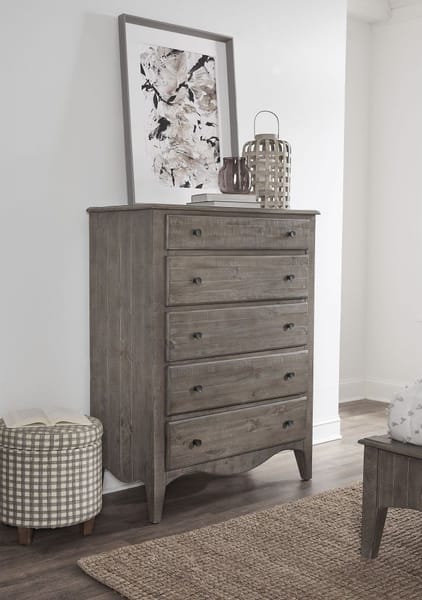 Modus Bedroom Ella Five-Drawer Chest In Antique Mocha In Camel 2G3884