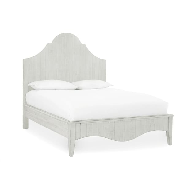 Modus Bedroom Ella Solid Wood Scroll Bed In White Wash 2G43A5