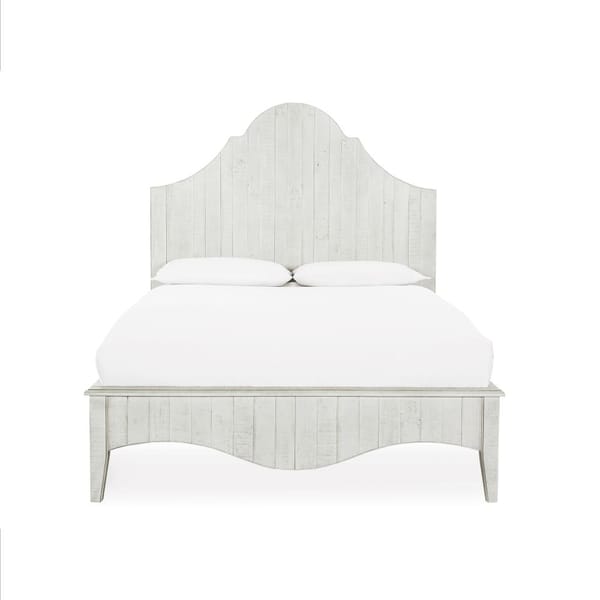 Modus Bedroom Ella Solid Wood Scroll Bed In White Wash 2G43A5