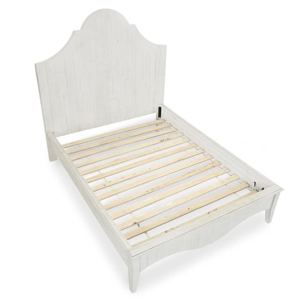 Modus Bedroom Ella Solid Wood Scroll Bed In White Wash 2G43A5