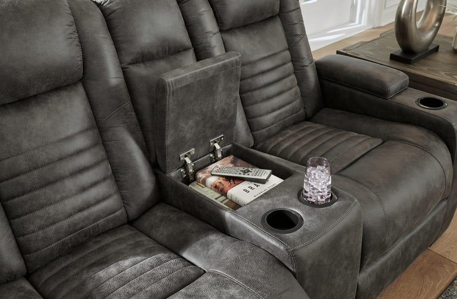 Ashley Living Room Soundcheck Power Reclining Loveseat with Console 3060618