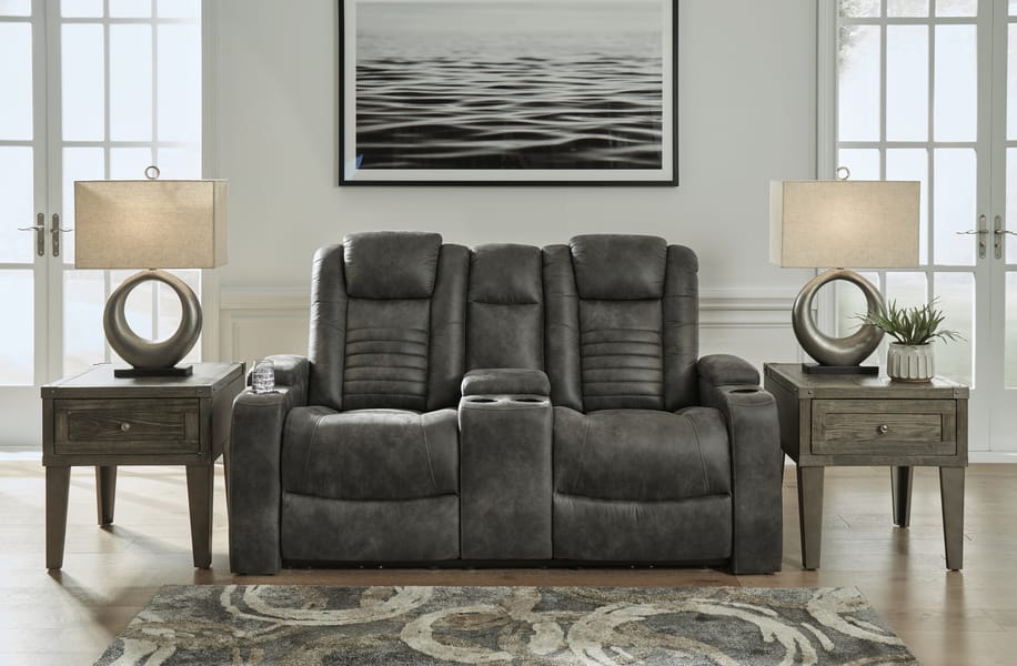 Ashley Living Room Soundcheck Power Reclining Loveseat with Console 3060618