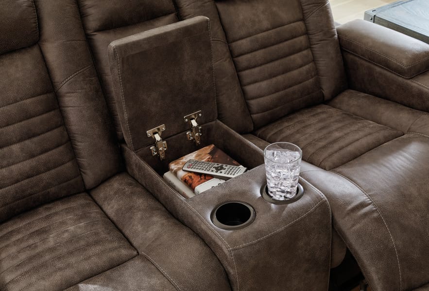 Ashley Living Room Soundcheck Power Reclining Loveseat with Console 3060718